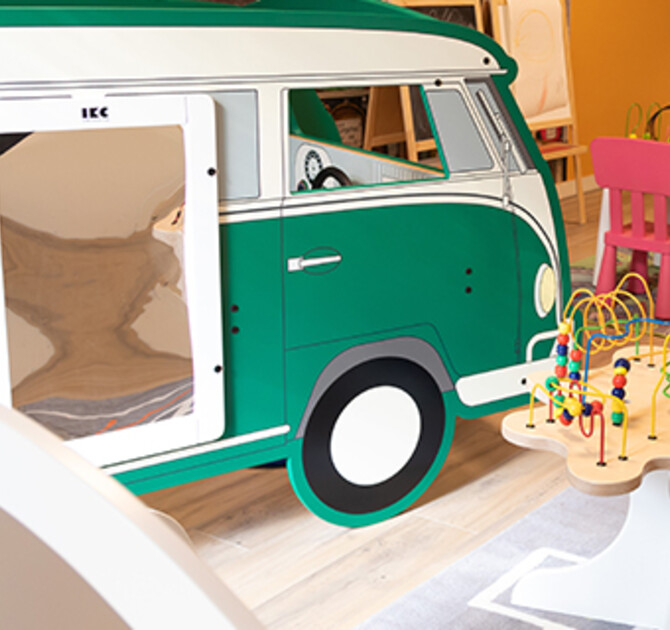 compleet ingerichte speelkamer bij restaurant Vanouds