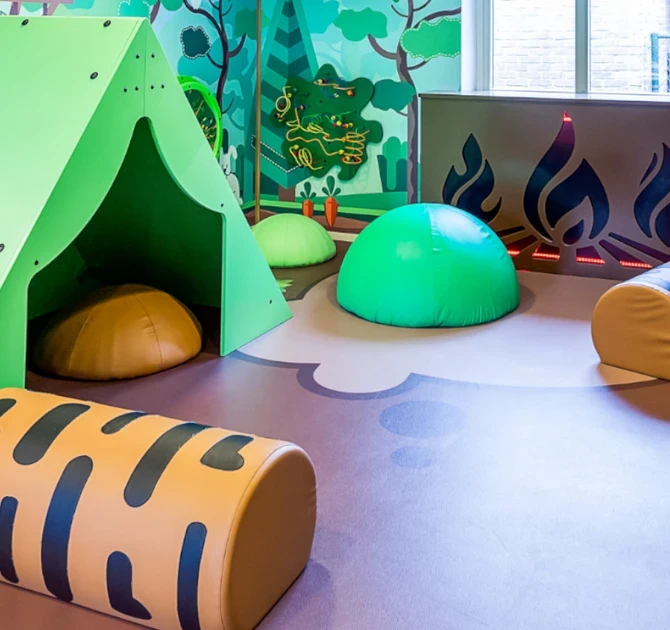 kinderopvang themahoek met als thema camping 