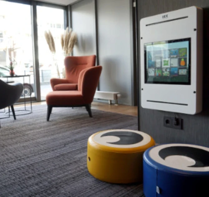 interactief speelsysteem spelcomputer voor kinderen in restaurant