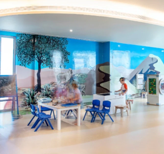 Kinderhoek kindermeubels wandspellen