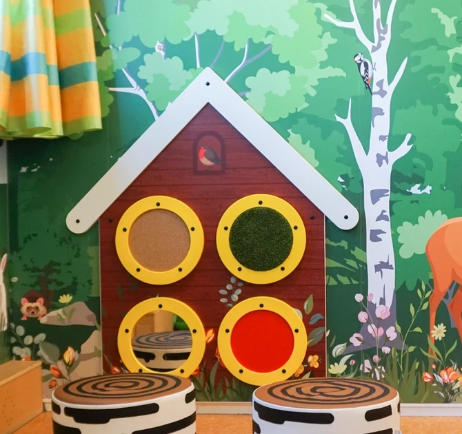 voelhuis met verschillende voelelementen