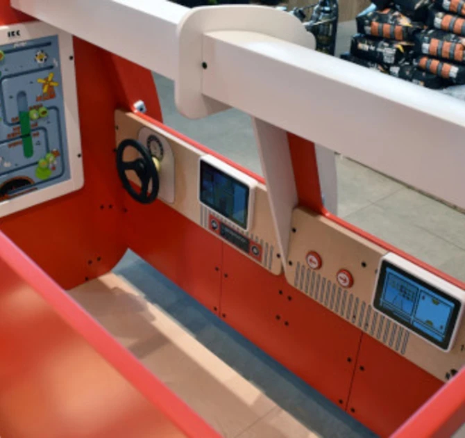 Delhaize supermarkt kinderhoek speelhoek educatief en interactief