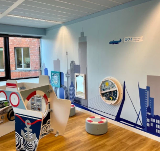 De speelruimte van oogkliniek oog op zuid in Rotterdam de havenstad