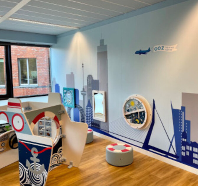 De speelruimte van oogkliniek oog op zuid in Rotterdam de havenstad