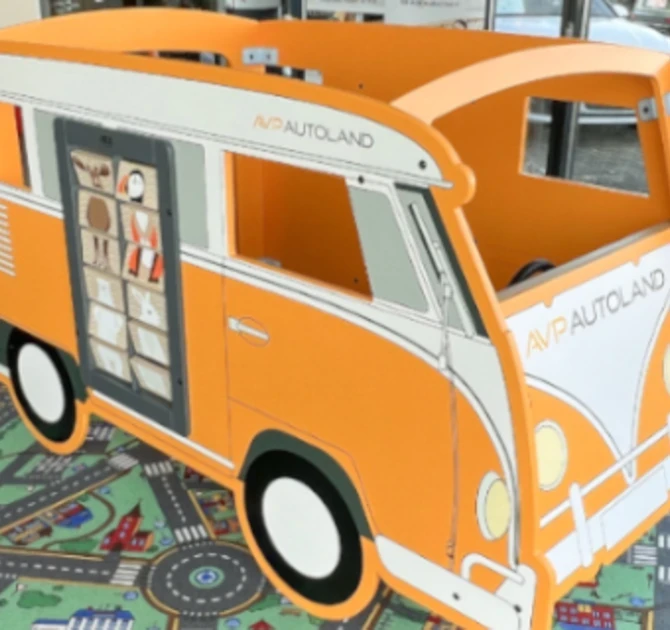 Busje speelhoek voor kinderen