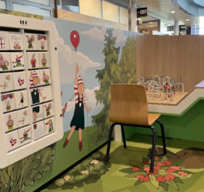 wandspel memory met custom blokjes in de ziekenhuisstijl