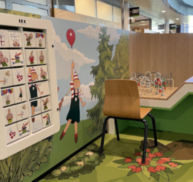 wandspel memory met custom blokjes in de ziekenhuisstijl