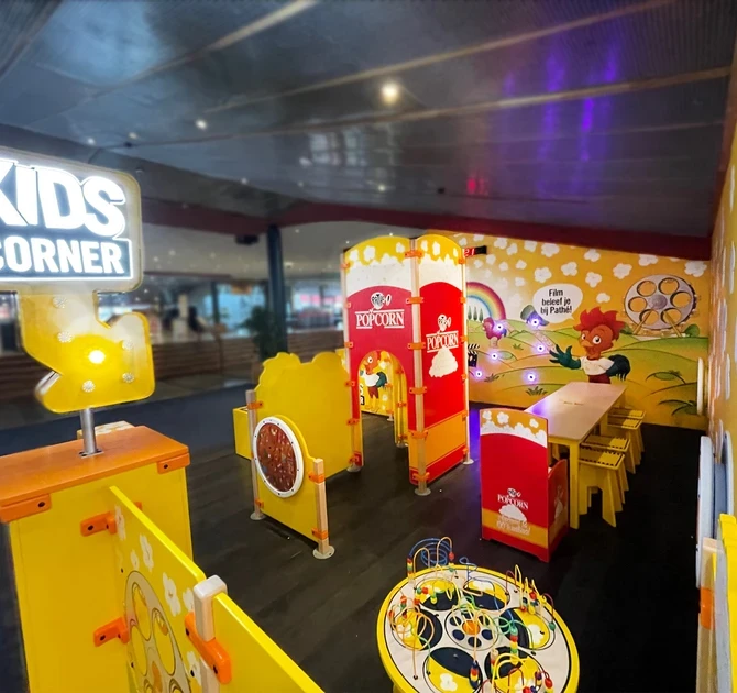 view of kids corner pathe ede from the back corner