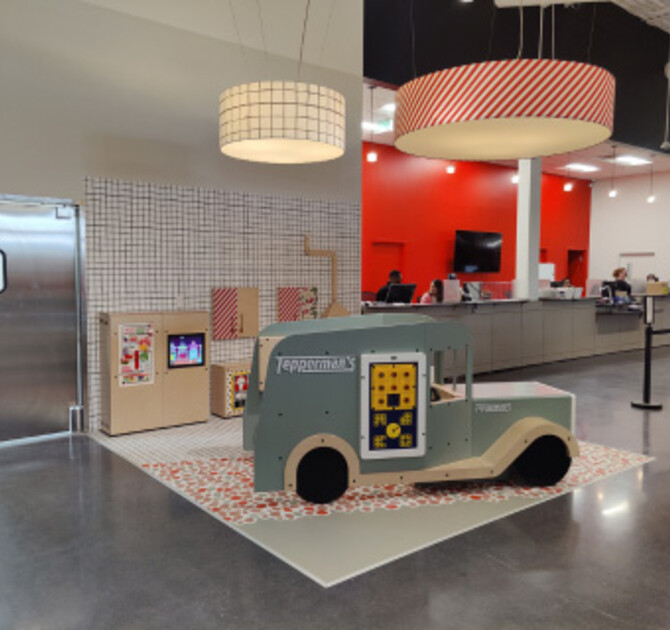 Overview of the kids'corner at Teppermans