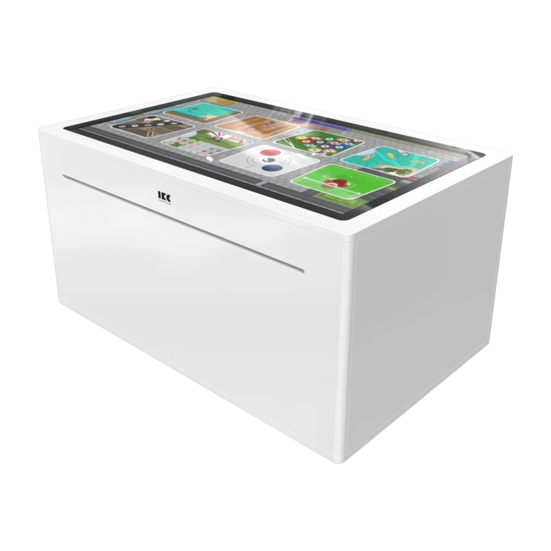 Op deze afbeelding staat een interactief speelsysteem Delta 43 inch touchtable