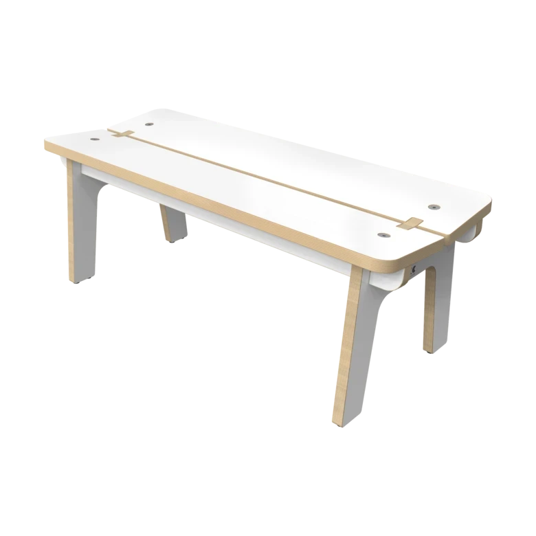 Houten bankje voor kinderen zonder rugleuning | IKC kindermeubels