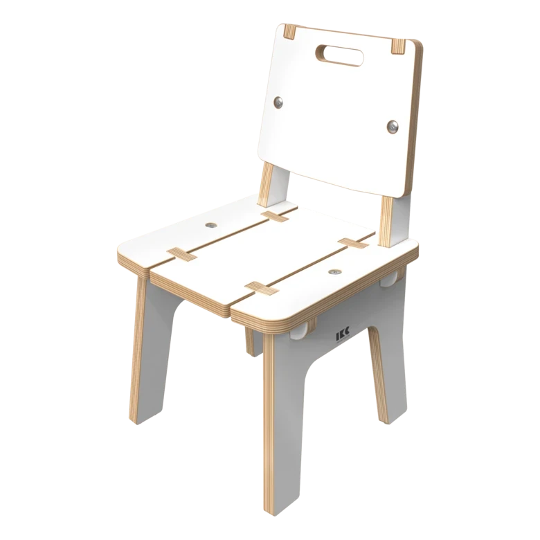 Wit houten stoel voor kinderen | IKC Kindermeubels