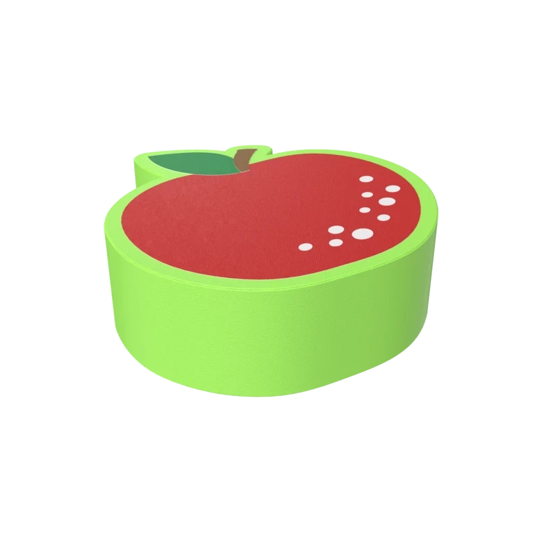 De Softplay Apple is een handgemaakt zacht zitmeubel voor uw kinderhoek