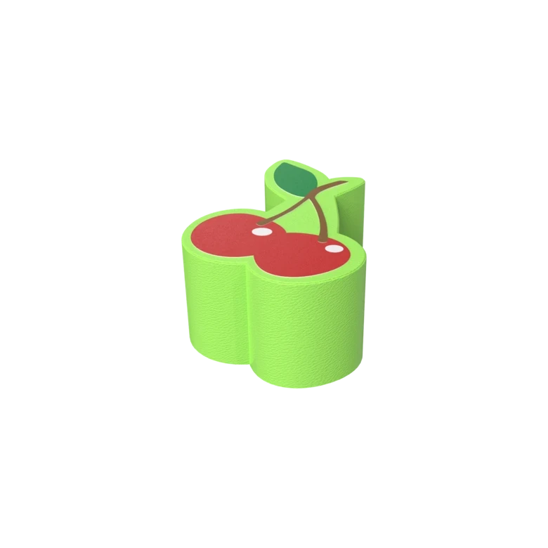 De Softplay Cherry is een handgemaakt zacht zitmeubel voor uw kinderhoek