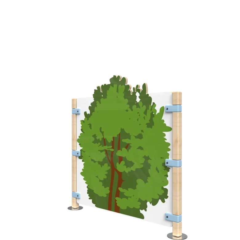 Een bosachtig hekwerk voor een speelhoek voor kinderen | IKC Hekwerken