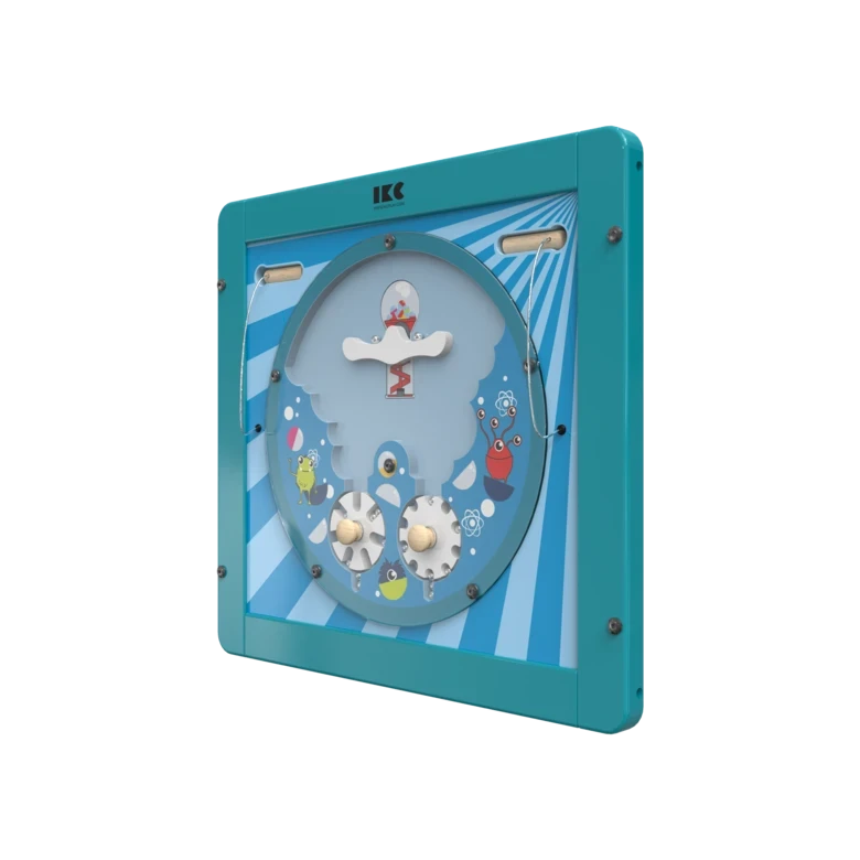 Verplaats de ballen door aan de draaischijven te draaien | IKC wandspellen