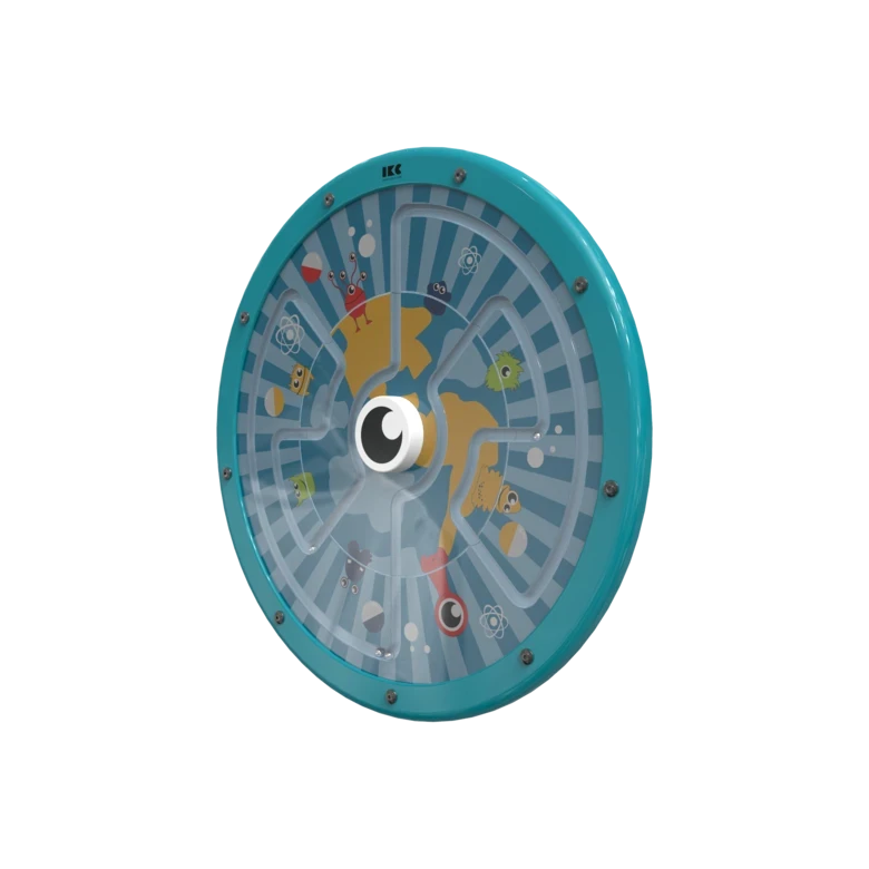 Draai het speelwiel om de ballen te verplaatsen | IKC Wandspellen