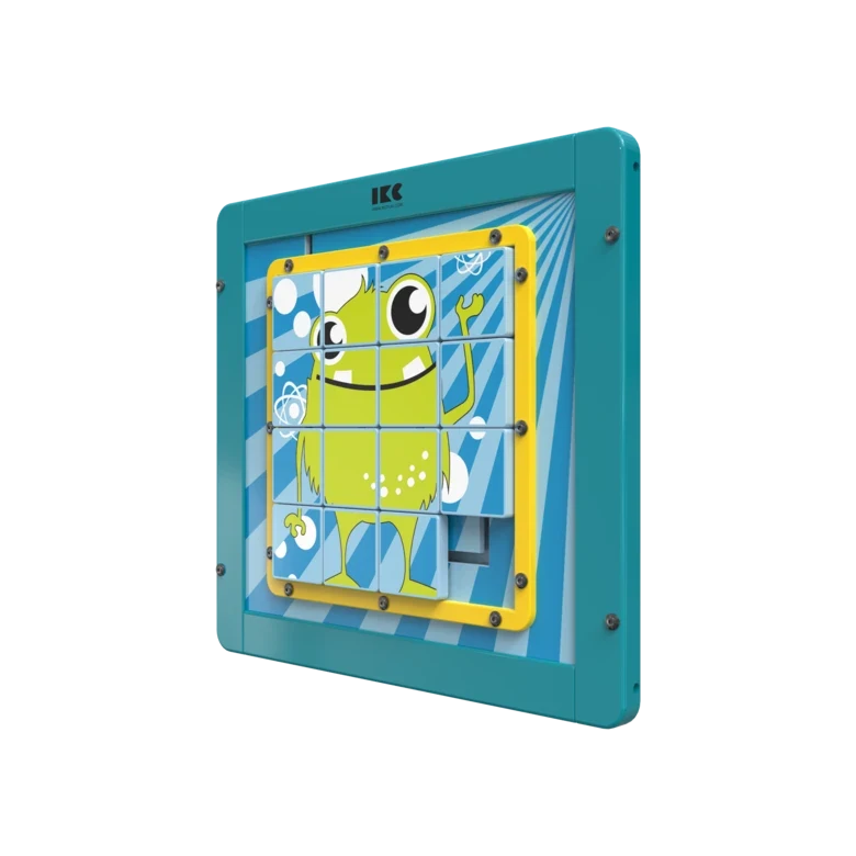 Houten schuifpuzzel |  IKC Wandspellen en muurspellen voor kinderen