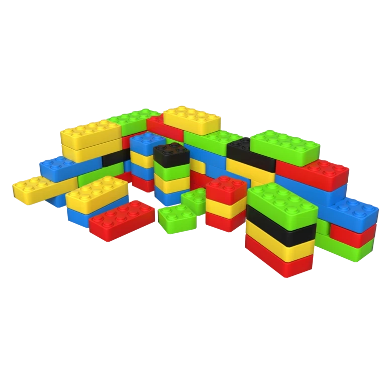 Speelblokken bouwstenen om te stapelen