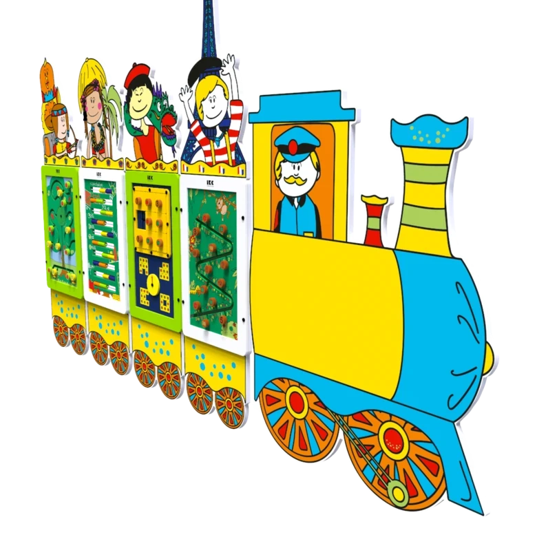 speelsysteem in het trein thema voor meerdere speelelementen | IKC speelsystemen voor kinderen