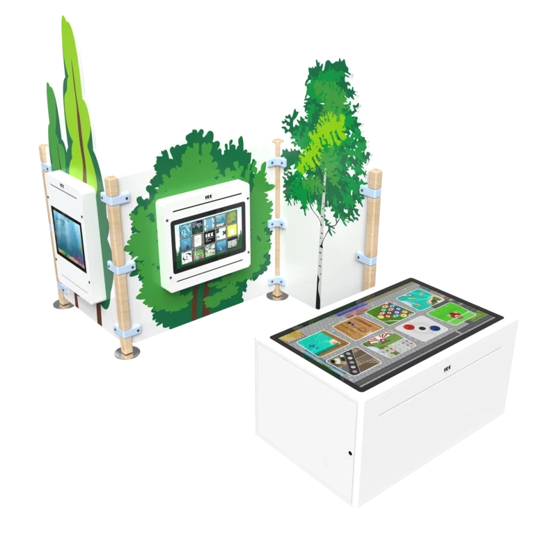 Een complete inrichting voor kinderen met interactieve speelsystemen