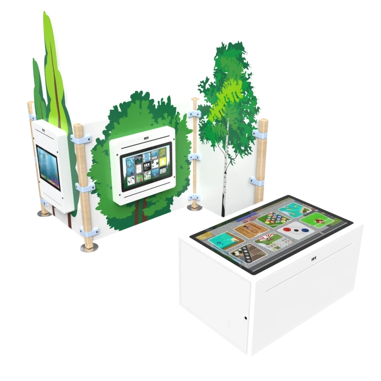 Een complete inrichting voor kinderen met interactieve speelsystemen