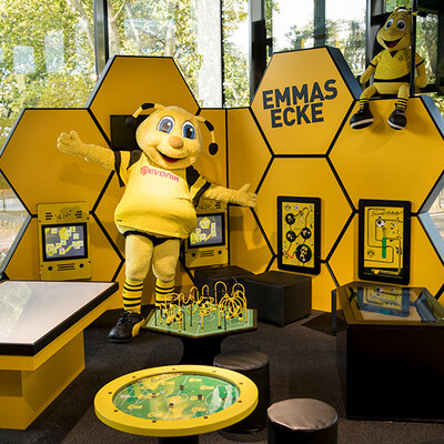 speelhoek voor kinderen bij voetbalclub Borussia