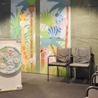 kinderhoek in de wachtruimte van het ziekenhuis